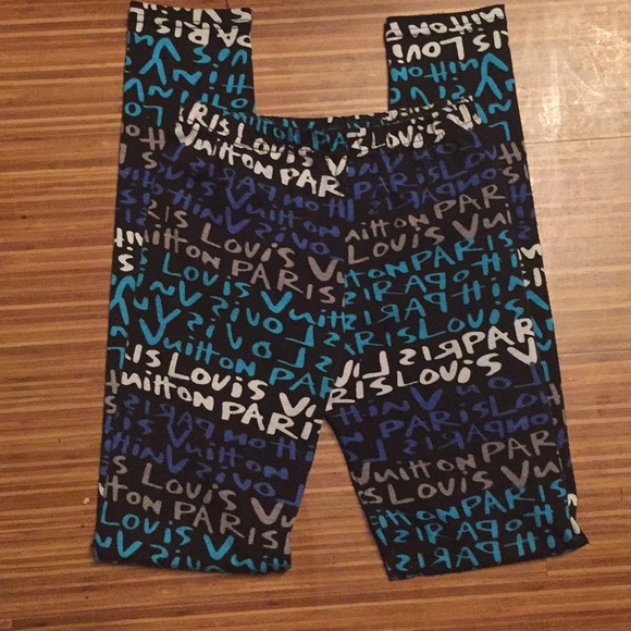Louis Vuitton Pants - Louis Vuitton x Stephen Sprouse graffiti leggings